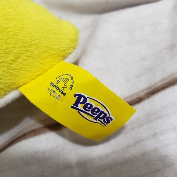 Peeps Yellow White Chick 6.5" Plush Stuffed Animal Applause By Russ 2008 Has Tag - Picture 6 of 9